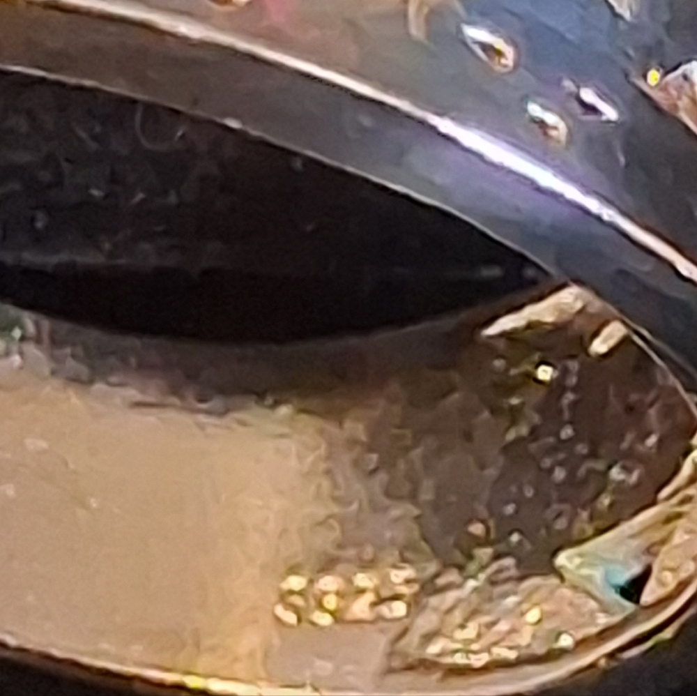 Elegant Sterling Silver Cigar Band Ring With Faux Diamonds Size 11 - Picture 8 of 11